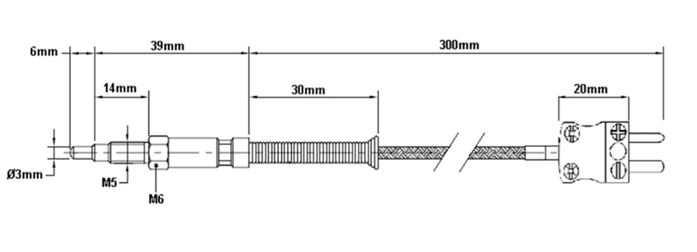 SENSORE TEMPERATURA GAS DI SCARICO EGT TERMOCOPPIA K - Image 3