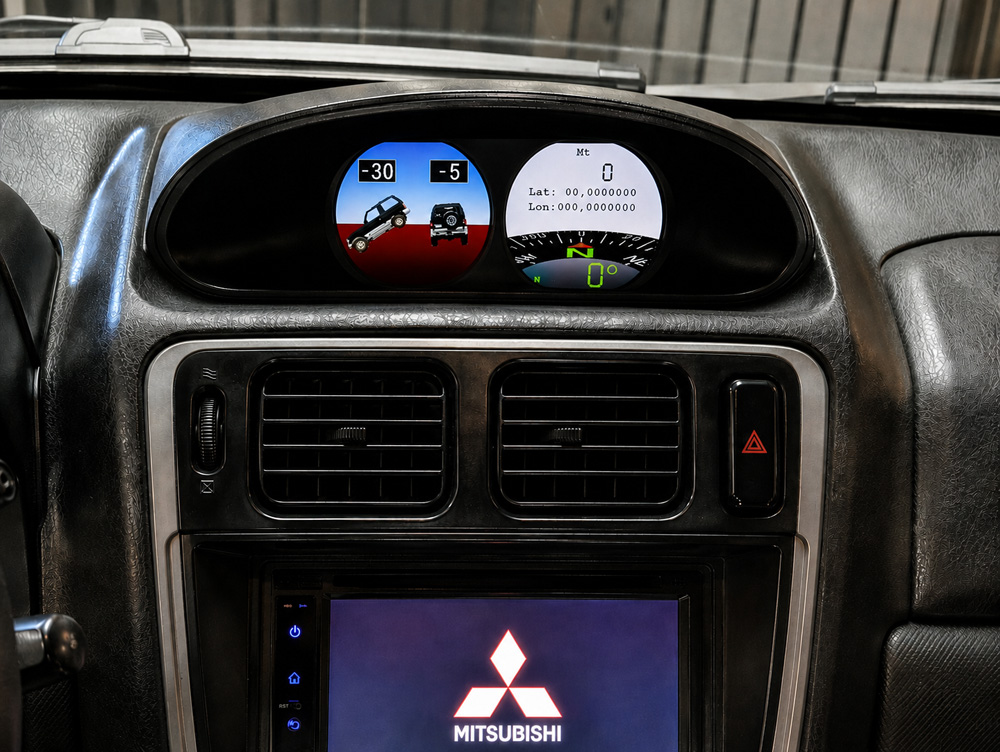I-Meter MI520 doppio Indicatore multiplo per MITSUBISHI PAJERO IO-TR4-PININ 1998-2015 (modello arrotondato) - Image 5