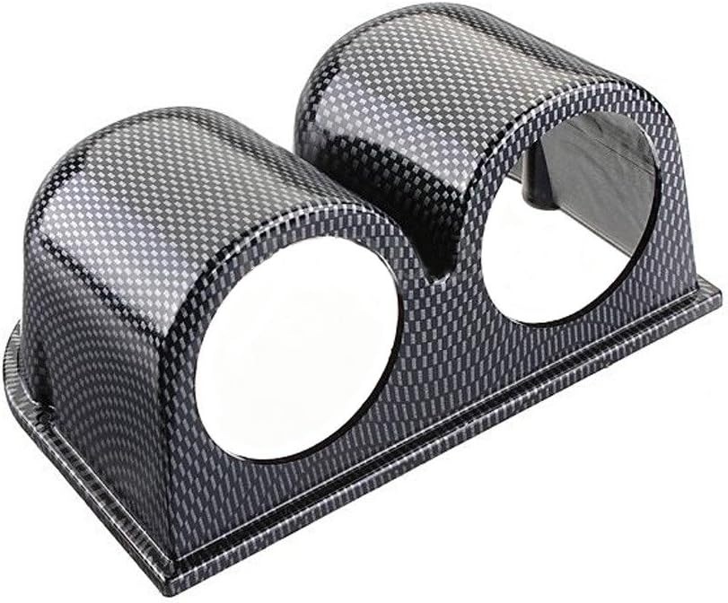 Supporto doppio universale per manometri da 52mm carbon look