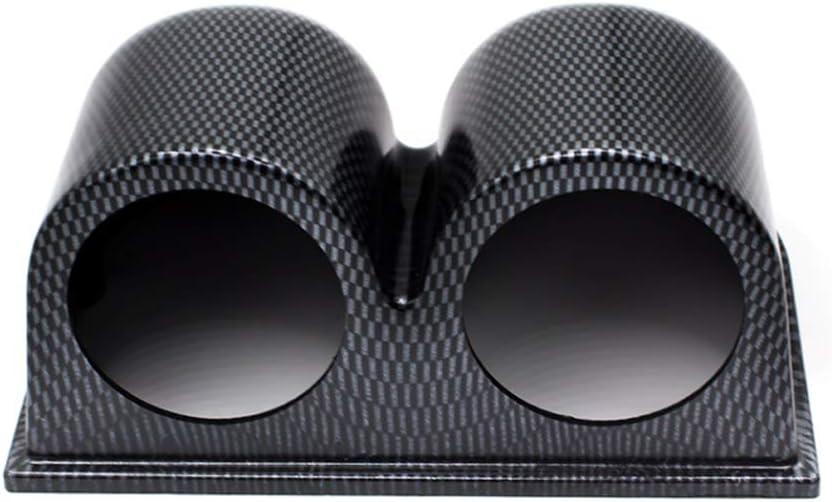 Supporto doppio universale per manometri da 52mm carbon look - immagine 6